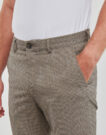 Pantalones de traje Selected SLHSLIM-ROBERT FLEX BRU DSN 175 PANTS B Beige Pantalones de traje Hombre - 5