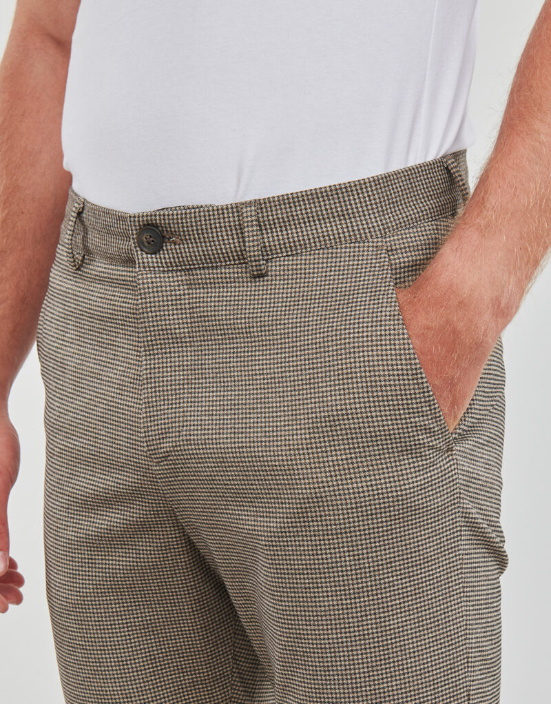 Pantalones de traje Selected SLHSLIM-ROBERT FLEX BRU DSN 175 PANTS B Beige Pantalones de traje Hombre - 5