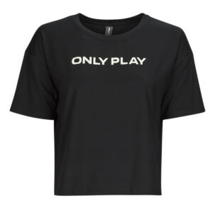 T-shirt  Only Play  ONPFONT LOGO SHORT SS TRAIN TEE  Nero -  T-shirt maniche corte Donna