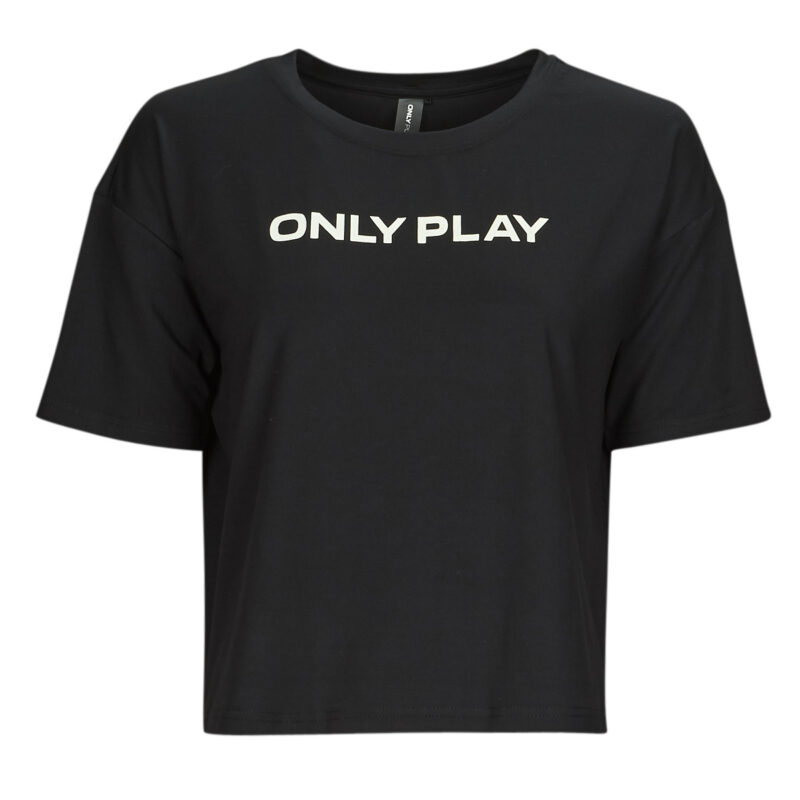 T-Shirt Only Play ONPFONT LOGO SHORT SS TRAIN TEE Nero - T-shirt maniche corte Donna - 1