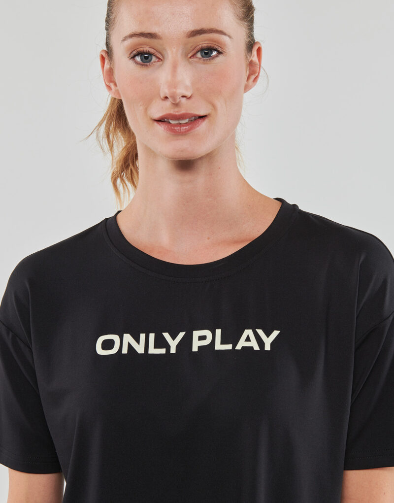 T-Shirt Only Play ONPFONT LOGO SHORT SS TRAIN TEE Nero - T-shirt maniche corte Donna - 5