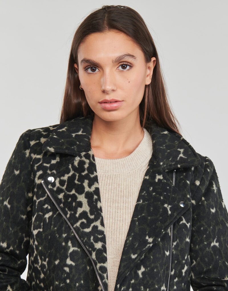 Coat JDY JDYTENNESSEE LEO BIKER JACKET OTW QIQ Verde - Giacche Donna - 5
