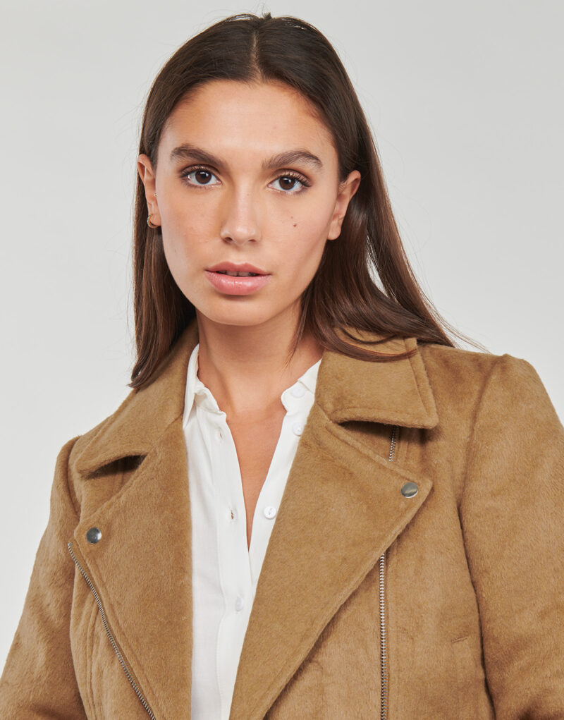 Manteau JDY JDYTENNESSEE LEO BIKER JACKET OTW QIQ Marrone - Giacche Donna - 5