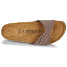 Chaussons homme BIRKENSTOCK Madrid Birko-flor / Nubuck / Mocca / Marron &eacute;troit - Taille 6