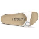BIRKENSTOCK Madrid Birko-flor / Wei&szlig; / Normale wei&szlig;e Damen-Hausschuhe - Gr&ouml;&szlig;e 6