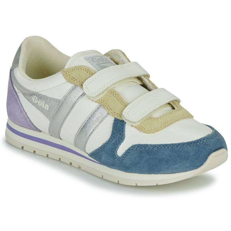 Scarpe Gola Daytona Quadrant Strap per bambina e ragazza, modello beige, stile alla moda e comfort ottimale, perfette per l'uso quotidiano. Ideali per ogni occasione, queste scarpe sono un must-have nel guardaroba delle giovani. Acquista ora le Gola Scarpe bambina ragazza Daytona Quadrant Strap e fai brillare il suo stile!