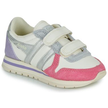 Scarpe Gola Daytona Quadrant Strap per bambina, colore beige. Design alla moda e confortevole, ideale per il tempo libero. Perfette per le ragazze che vogliono stile e comodità. Acquista ora le Gola Scarpe bambina ragazza Daytona Quadrant Strap per un look trendy!