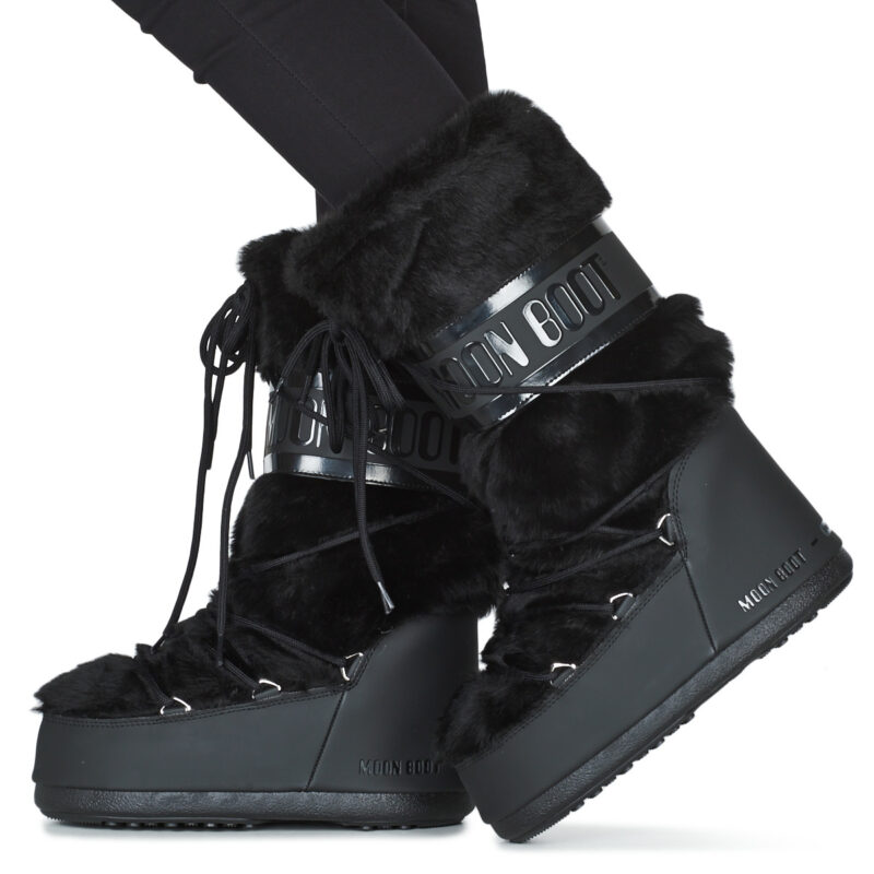 Moon Boot MOON BOOT CLASSIC FAUX FUR Nero Scarpe da neve Donna - 8