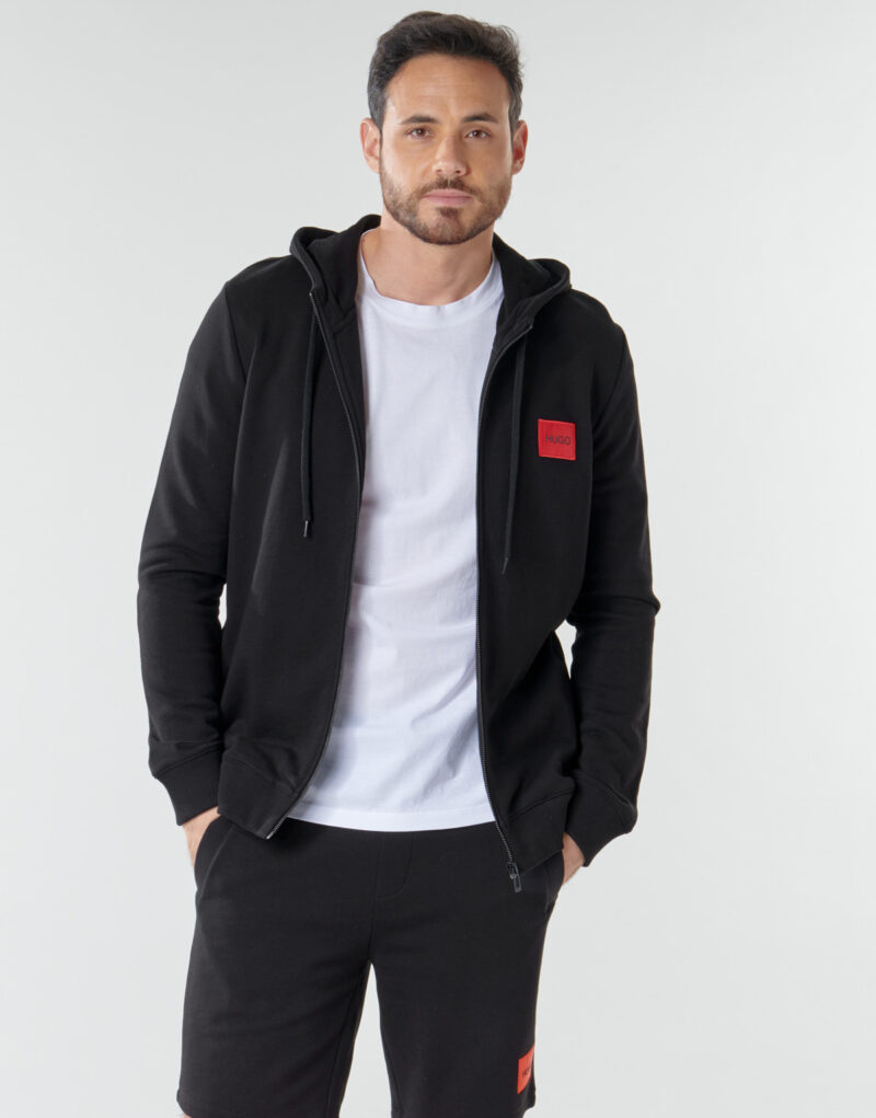 Felpe con cappuccio  HUGO  DAPLE  Nero -  Felpe con cappuccio Abbigliamento Uomo - 2