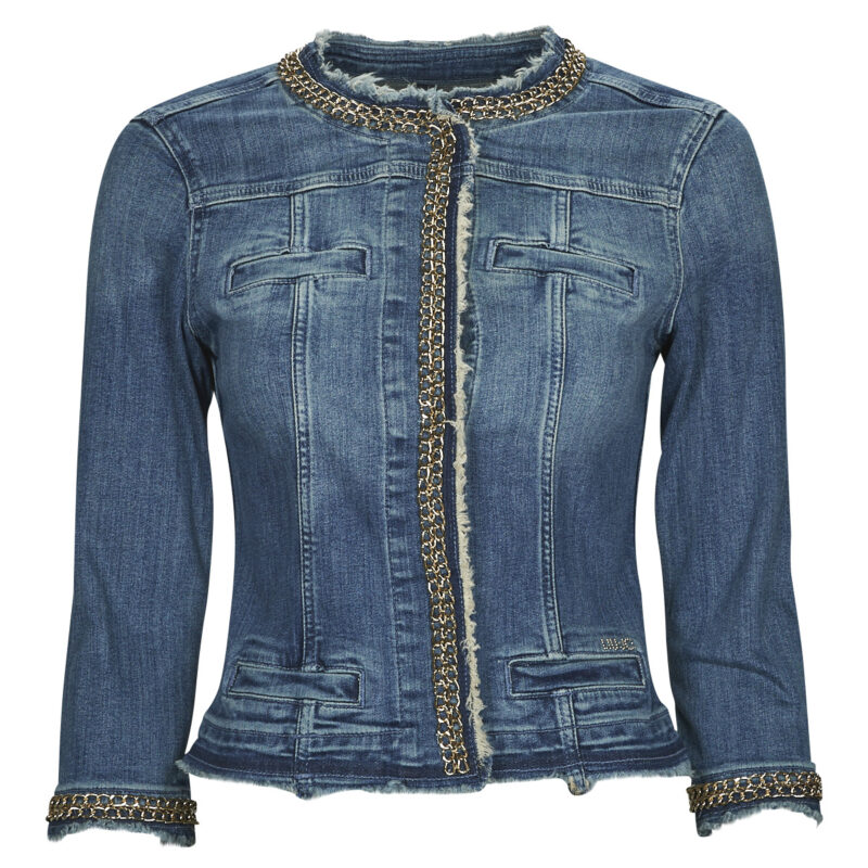 Jeansjacke Liu Jo GIACCA KATE Blu Giacche in jeans Donna - 1