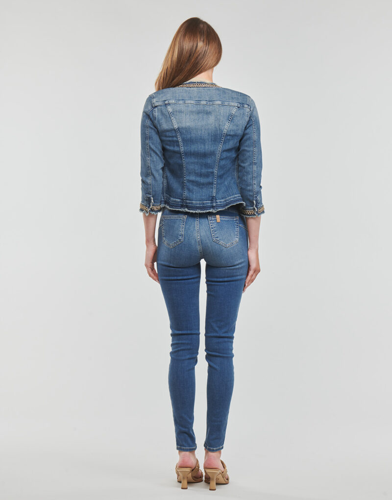 Jeansjacke Liu Jo GIACCA KATE Blu Giacche in jeans Donna - 4