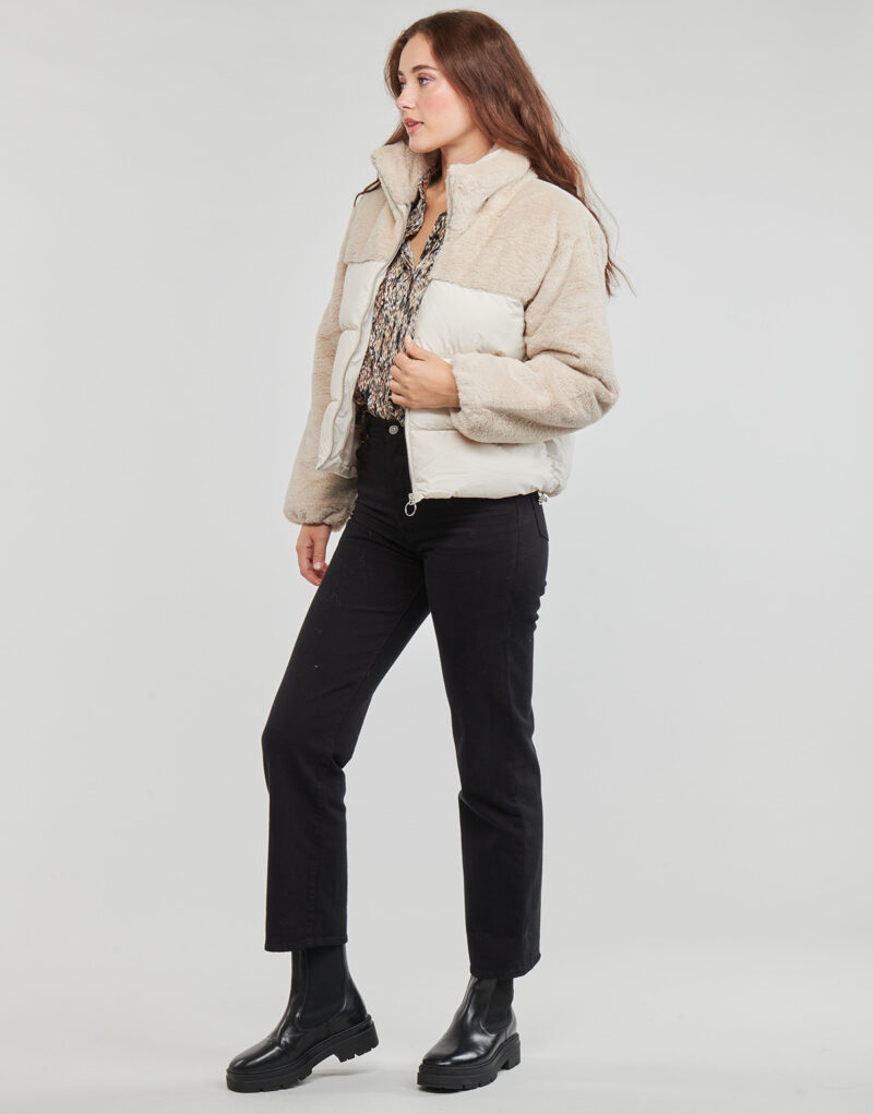 Piumino  Only  ONLWANJA FUR PUFFER MIX JACKET CC OTW  Beige -   Piumini Donna - 3