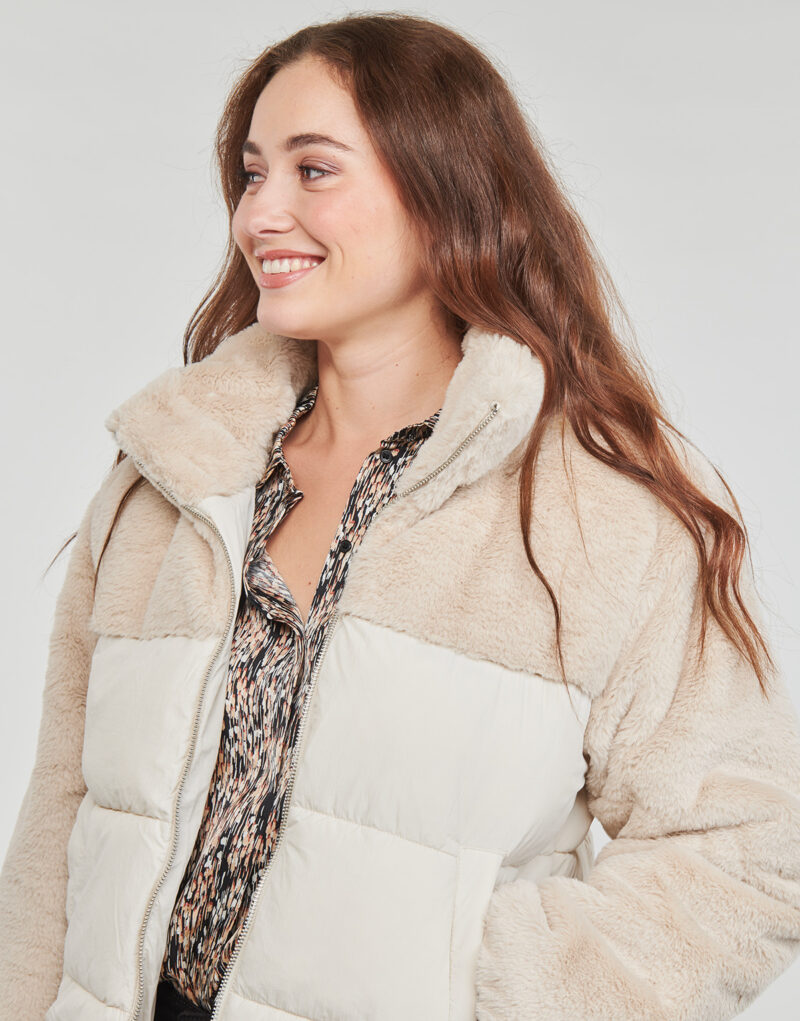 Piumino  Only  ONLWANJA FUR PUFFER MIX JACKET CC OTW  Beige -   Piumini Donna - 5