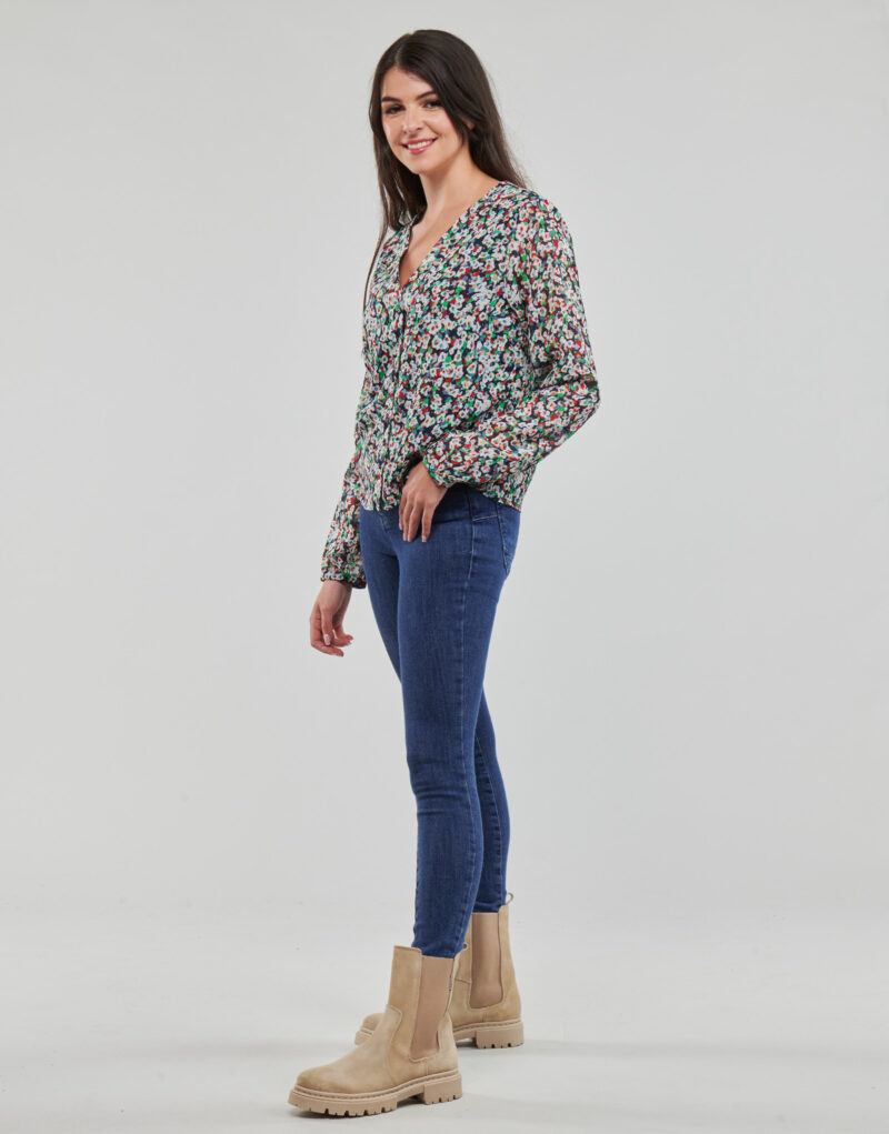 Camicetta Only ONLDANIELLE FR L/S V-NECK LUREX TOP PTM Multicolore Camicette Donna - 3