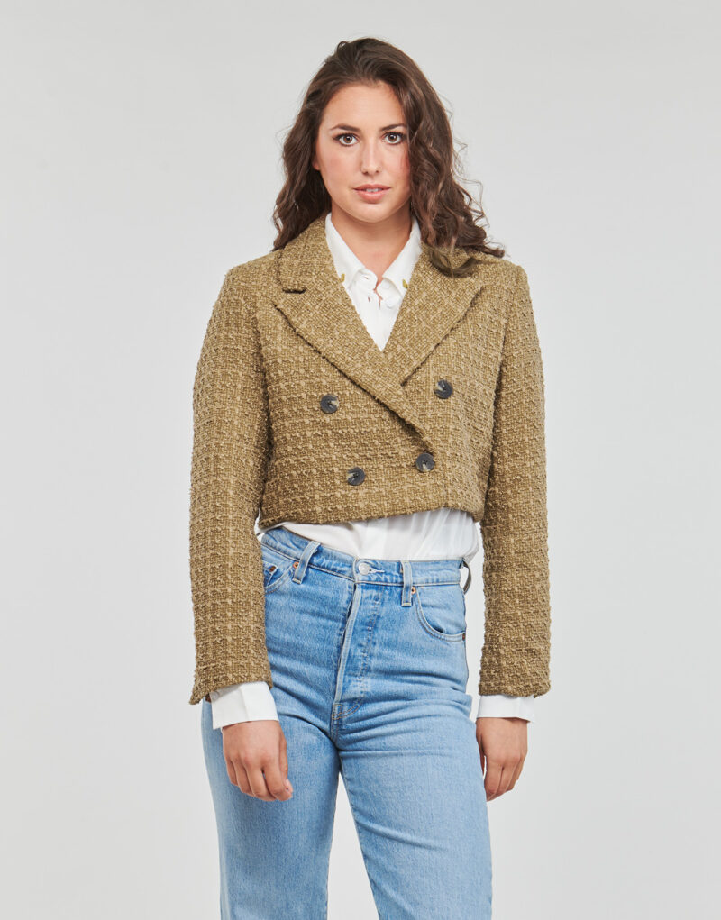 Giacca Only ONLNEWKENNEDY BOUCLE BLAZER OTW Marrone Giacche Donna - 2