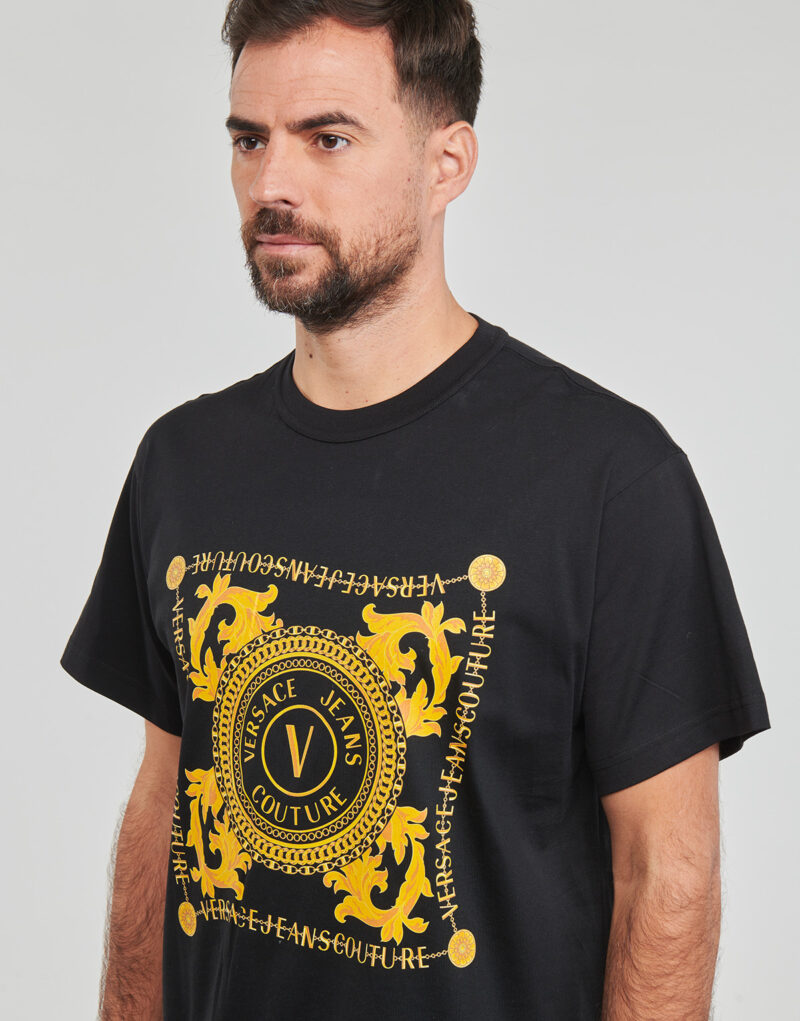 Camiseta Versace Jeans Couture GAHF07 Negro Camiseta manga corta Hombre - 5