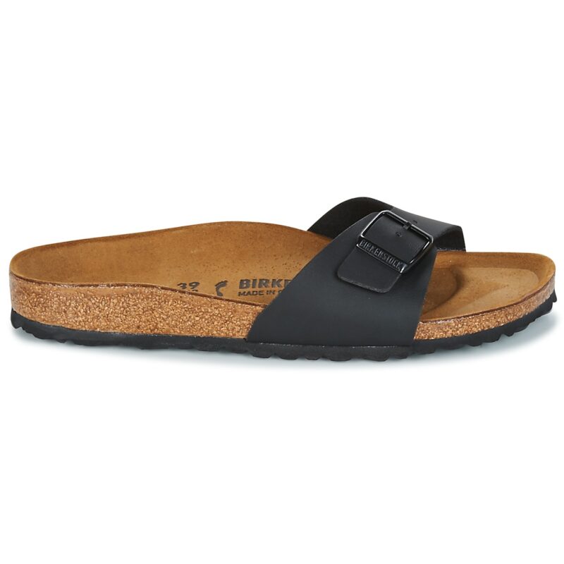 BIRKENSTOCK Madrid Birko-flor / Black / Narrow Black Women's Slipper - 2