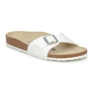 BIRKENSTOCK Madrid Birko-flor / White / Stretto Bianco Ciabatta Donna