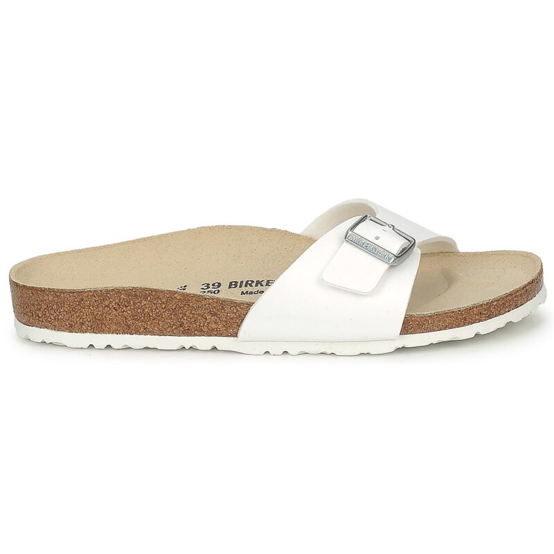 BIRKENSTOCK Madrid Birko-flor / White / Narrow White Women's Slipper - 2