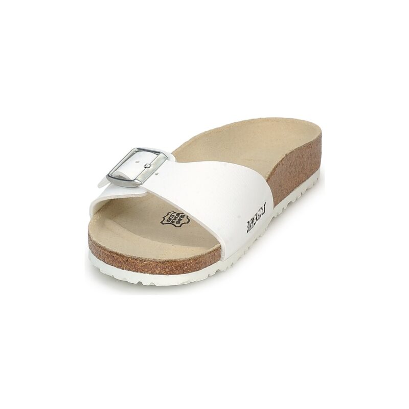 BIRKENSTOCK Madrid Birko-flor / White / Stretto Bianco Ciabatta Uomo - 3