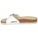 BIRKENSTOCK Madrid Birko-flor / White / Narrow White Women's Slipper - 4