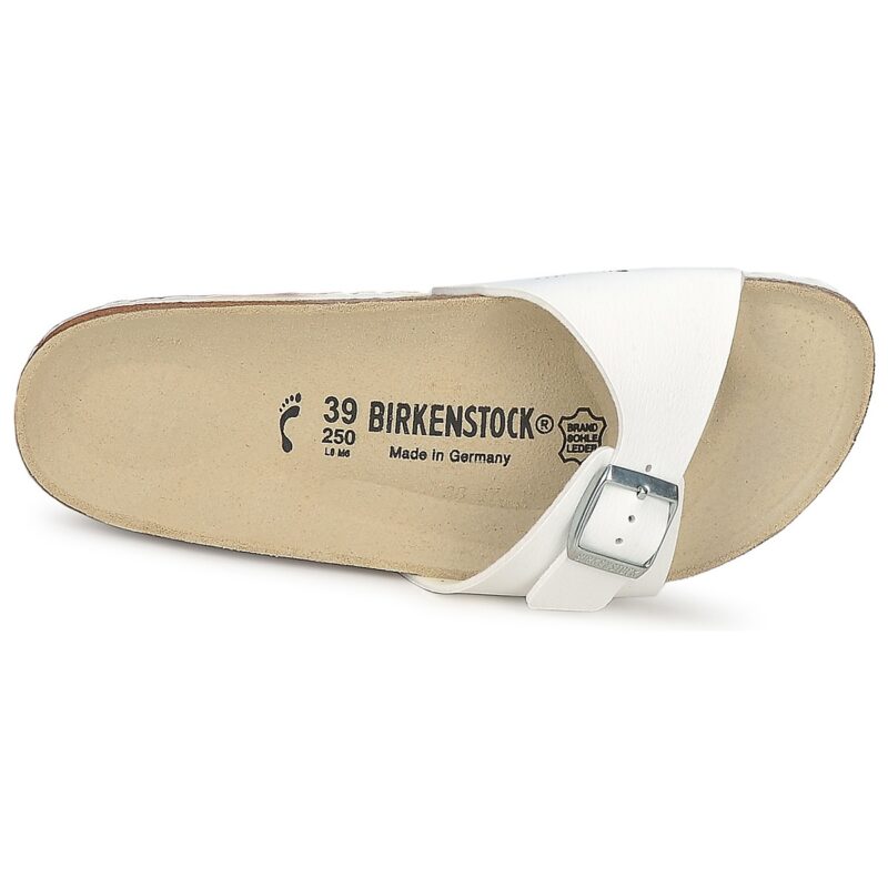 BIRKENSTOCK Madrid Birko-flor / White / Narrow White Women's Slipper - 6