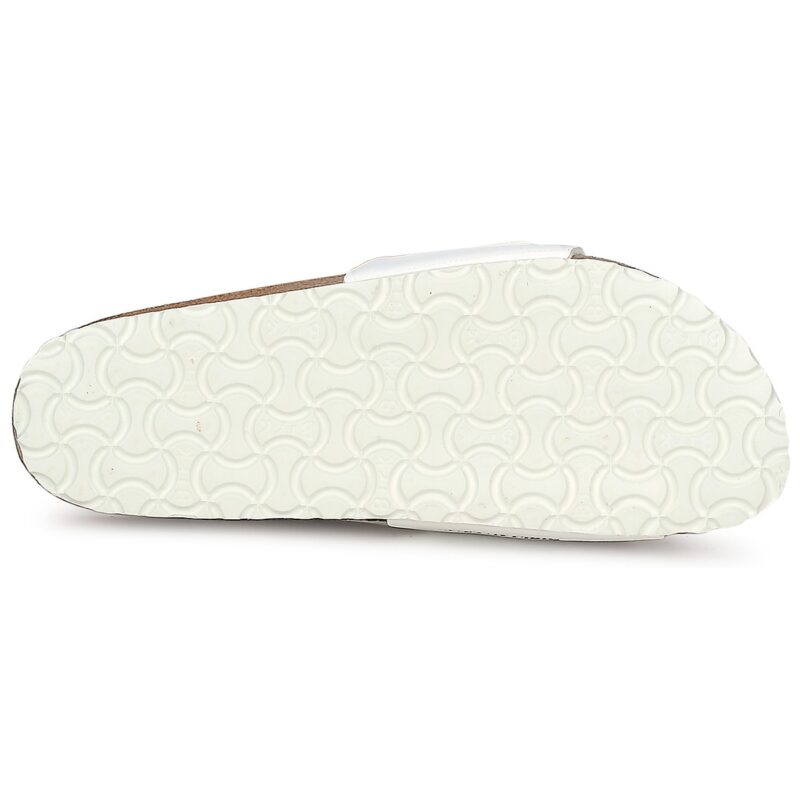 BIRKENSTOCK Madrid Birko-flor / White / Stretto Bianco Ciabatta Uomo - 7
