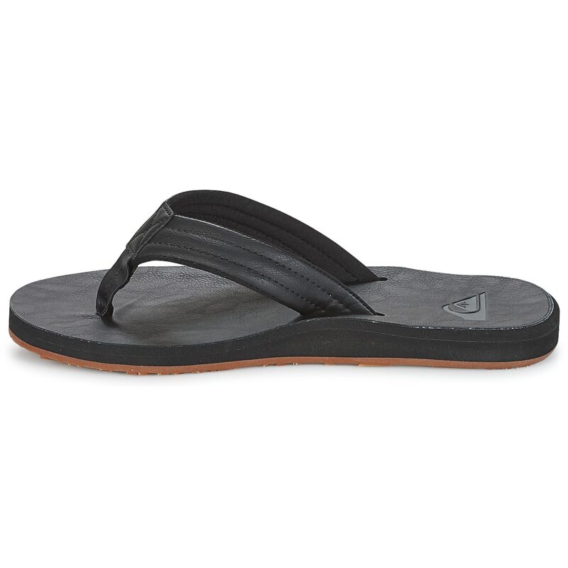 Quiksilver CARVER NUBUCK M SNDL SBKM Nero Infradito Uomo - 4