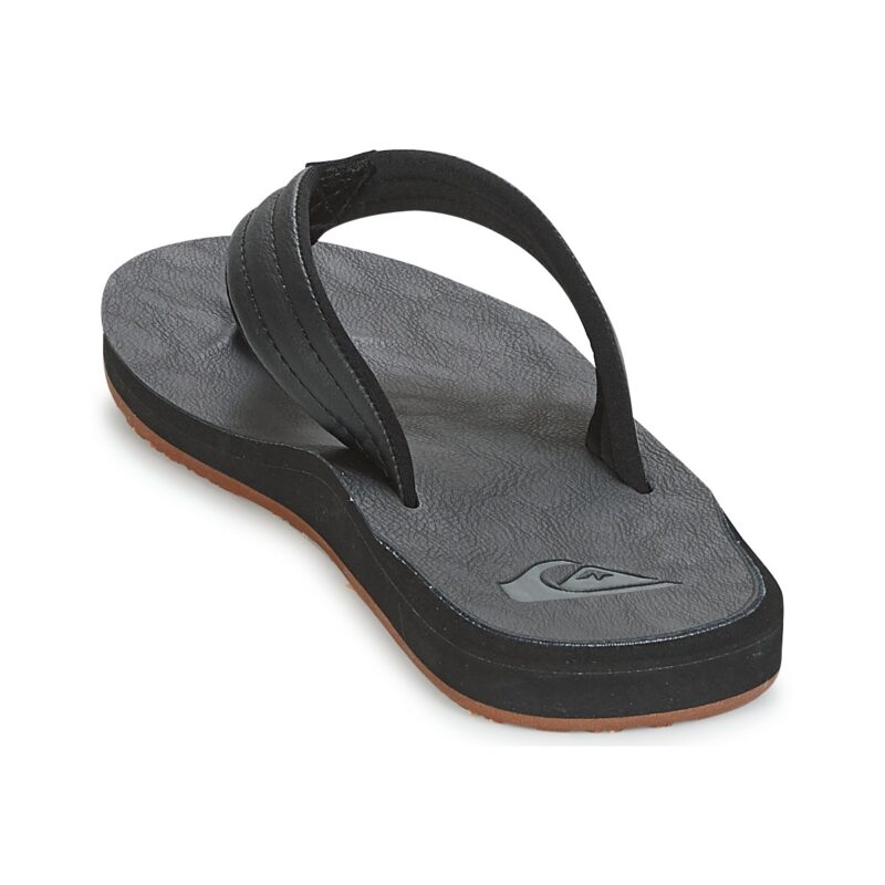 Quiksilver CARVER NUBUCK M SNDL SBKM Nero Infradito Uomo - 5