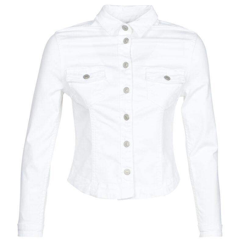 Giacca in jeans  Le Temps des Cerises  LILLY  Bianco Giacche in jeans Donna - 1