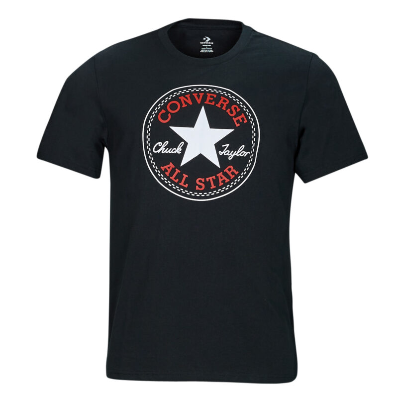 T-shirt  Converse  GO-TO CHUCK TAYLOR CLASSIC PATCH TEE  Nero -  T-shirt maniche corte Donna - 1