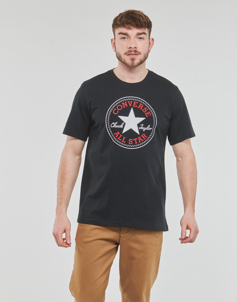 T-shirt  Converse  GO-TO CHUCK TAYLOR CLASSIC PATCH TEE  Nero -  T-shirt maniche corte Donna - 2