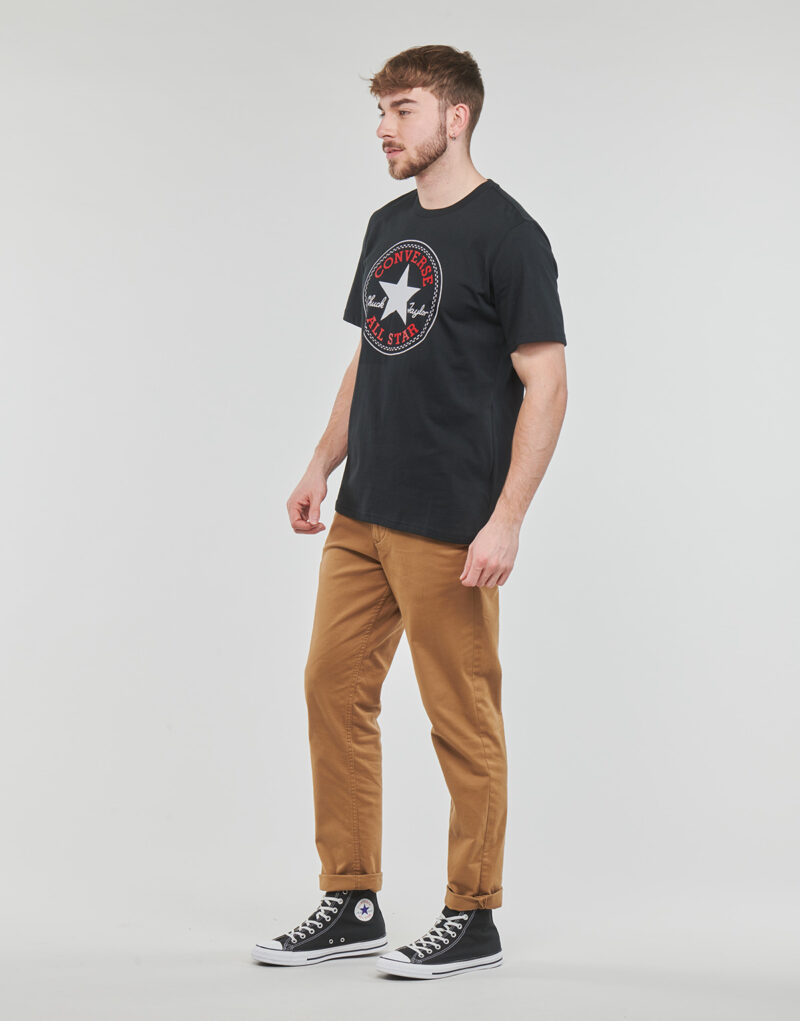 T-shirt  Converse  GO-TO CHUCK TAYLOR CLASSIC PATCH TEE  Nero -  T-shirt maniche corte Donna - 3