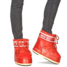 Moon Boot MB ICON LOW NYLON Rosso - Scarpe da neve Donna - 8