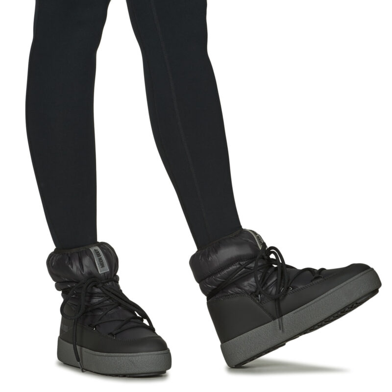 Moon Boot MB LTRACK LOW NYLON WP Schwarz - Damen-Schneestiefel - 8