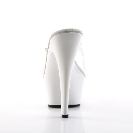 Pleaser KISS-201 KISS201/C/W Sandali Donna  Tacco Altissimo 15 Plateau 4.5 Trasparente KISS201/C/W