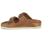 BIRKENSTOCK Arizona Big Buckle Oiled / Piel / Co&ntilde;ac / Estrecha Marr&oacute;n Chancla Mujer - 4