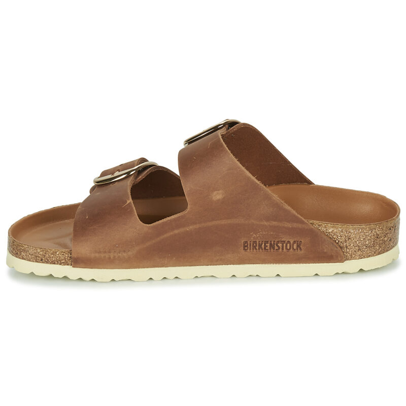 BIRKENSTOCK Arizona Big Buckle Oiled / Piel / Co&ntilde;ac / Estrecha Marr&oacute;n Chancla Mujer - 4