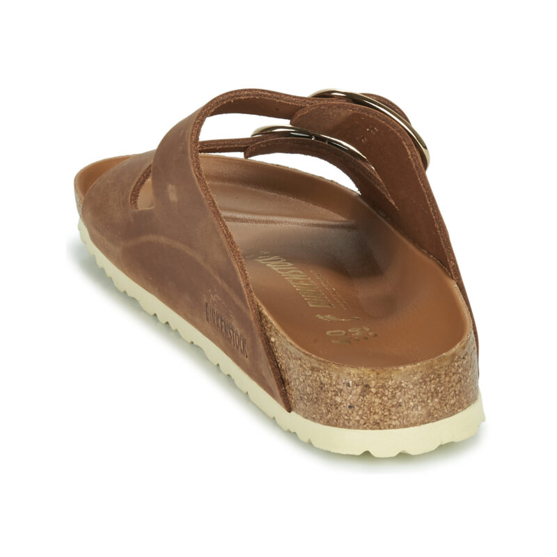 BIRKENSTOCK Arizona Big Buckle Oiled / Piel / Co&ntilde;ac / Estrecha Marr&oacute;n Chancla Mujer - 5