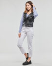 Giacca in pelle Only ONLVERA FAUX LEATHER WAISTCOAT Nero - Giacche in pelle Donna - 3