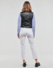 Giacca in pelle Only ONLVERA FAUX LEATHER WAISTCOAT Nero - Giacche in pelle Donna - 4