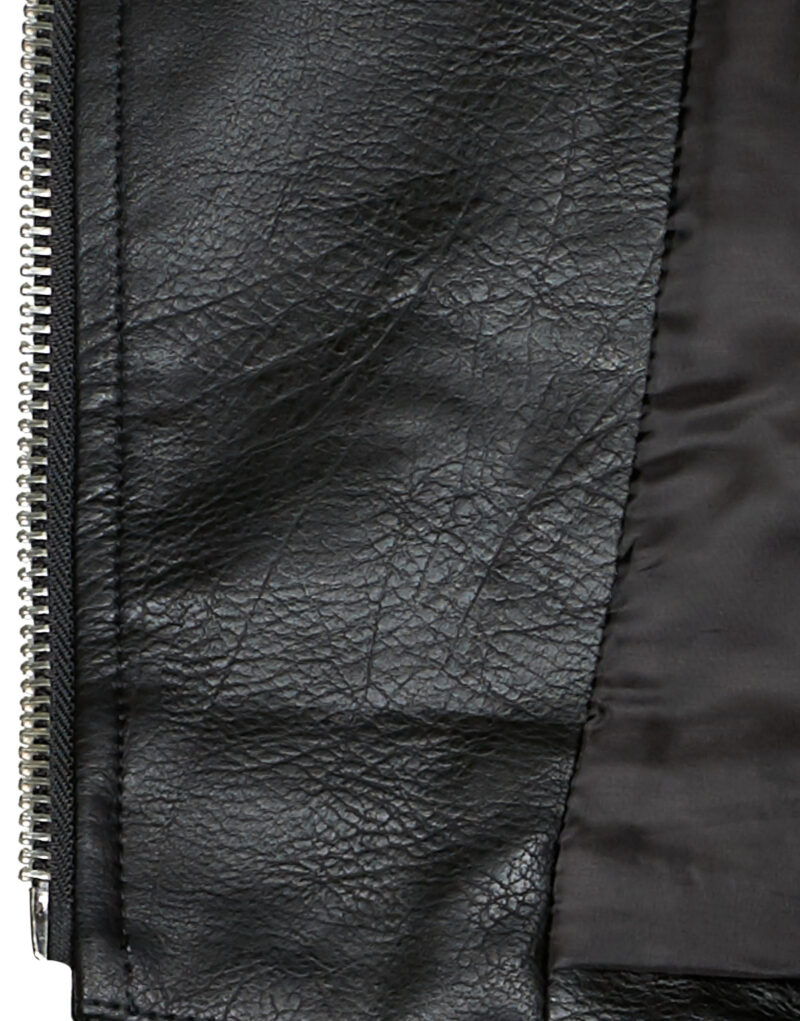 Giacca in pelle Only ONLVERA FAUX LEATHER WAISTCOAT Nero - Giacche in pelle Donna - 6