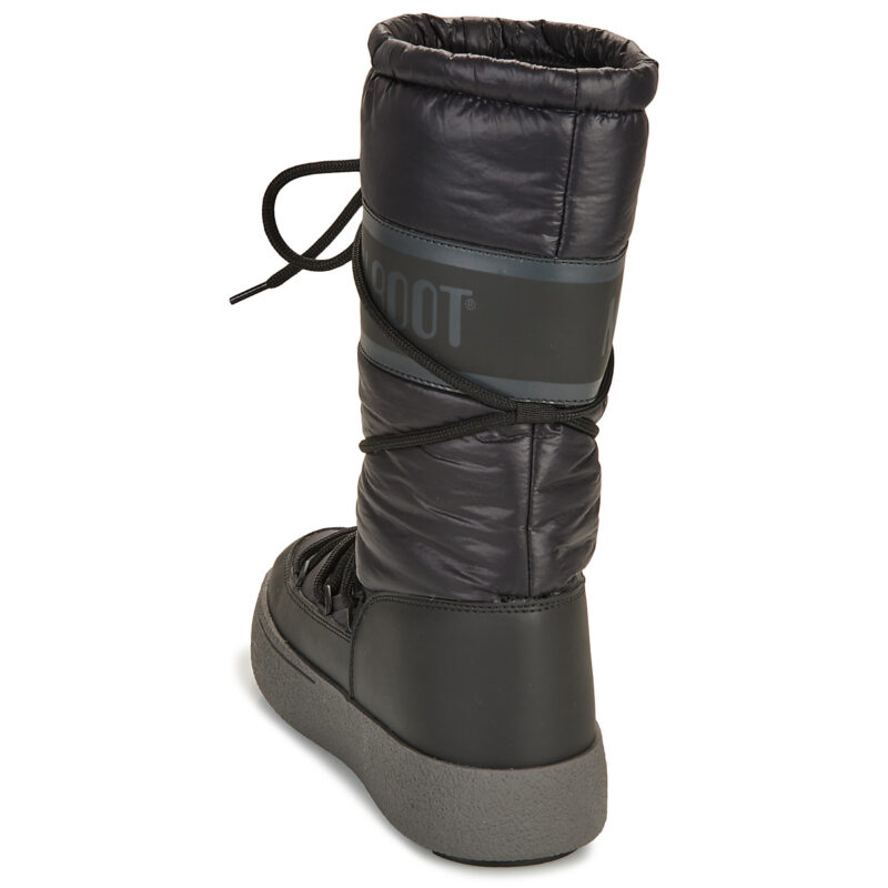 Moon Boot MB LTRACK HIGH NYLON WP Nero - Scarpe da neve Donna - 5