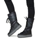 Moon Boot MB LTRACK HIGH NYLON WP Nero - Scarpe da neve Donna - 8