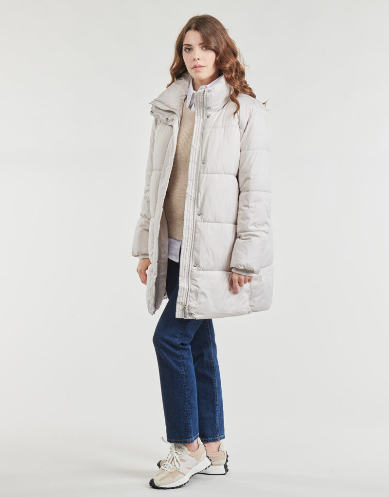 Piumino Esprit Long Cosy Puffer Coat Beige - Piumini Donna - 3