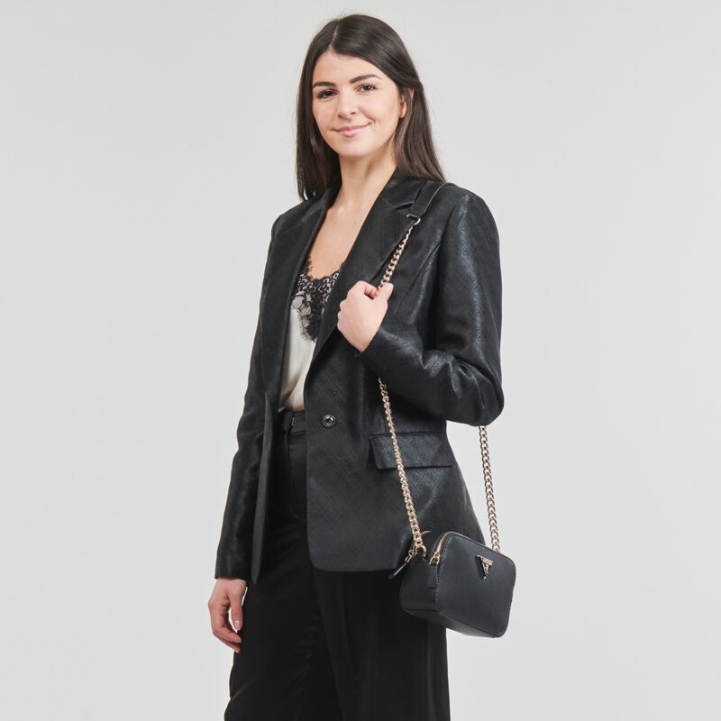 Guess NOELLE CROSSBODY CAMERA Nero Borsa a tracolla Donna - 6