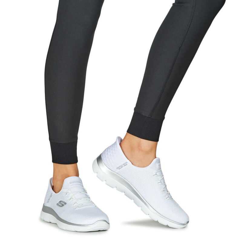 Skechers SUMMITS Wei&szlig;e Low Sneakers f&uuml;r Damen - Gr&ouml;&szlig;e 8