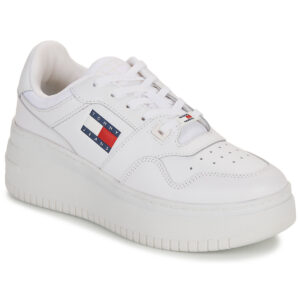 Tommy Jeans  TJW RETRO BASKET FLATFORM ESS  Bianco -  Sneakers basse Donna