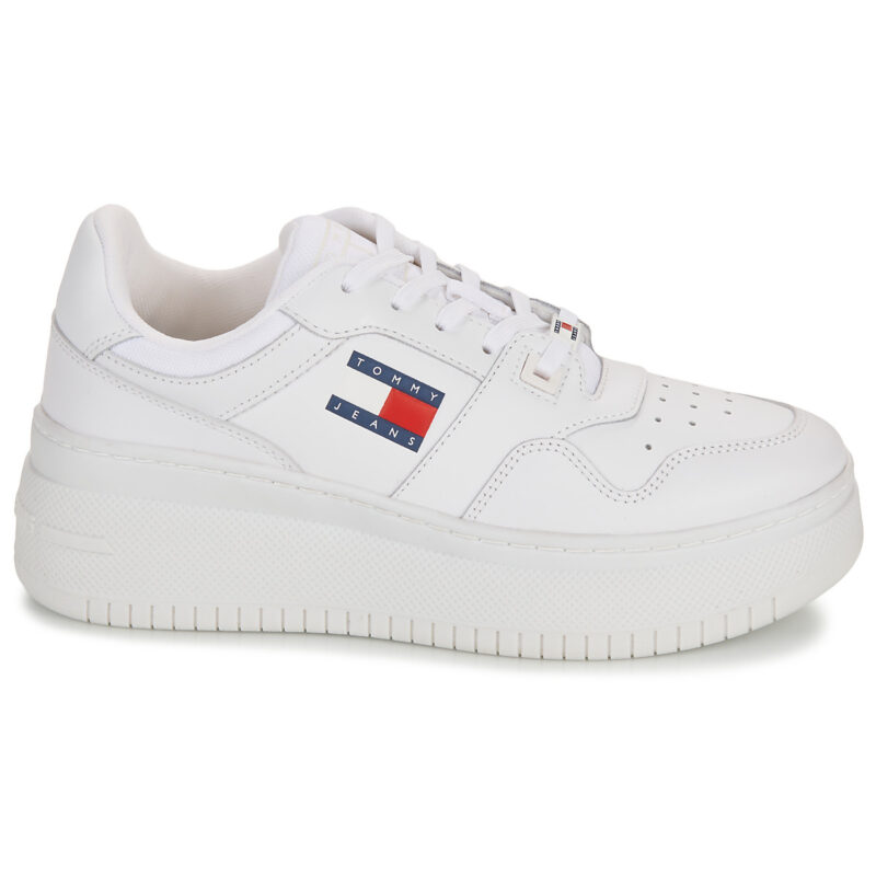 Tommy Jeans TJW RETRO BASKET FLATFORM ESS Wei&szlig; Damen Sneaker - 2