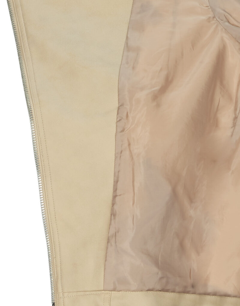 Leather jacketelle Only ONLAVA Beige Jackets in pelle Donna - 6